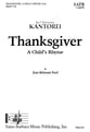 Thanksgiver: A Child's Rhyme SATB choral sheet music cover